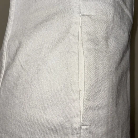BANANA REPUBLIC White Sleeveless Denim Button Up Dress Size Small NWT - Picture 11 of 17